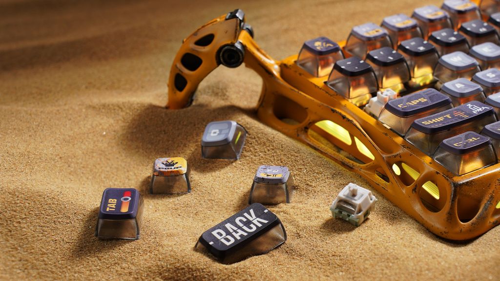 Bàn phím Gaming Gravastar Mercury K1 Pro - Battle Worn Yellow
