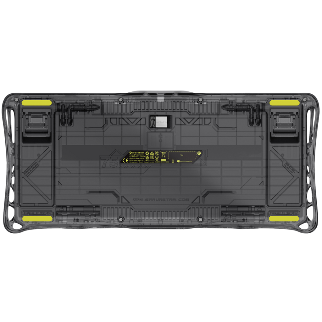 Bàn phím Gaming Gravastar Mercury K1 Lite - Transparent Black
