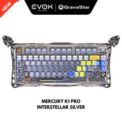 Bàn phím Gaming Gravastar Mercury K1 Pro - Interstellar Silver