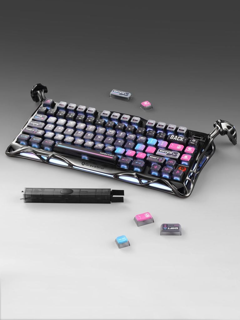 Bàn phím Gaming Gravastar Mercury K1 Pro Special Edition - Cyberpunk