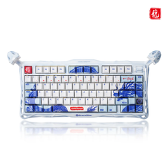 Combo bàn phím và chuột không dây Gravastar Mercury K1 Pro Limited Edition - Porcelain Blue Gaming Set