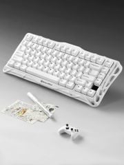 Bàn phím Gaming Mercury Gravastar K1 Lite - Snow White