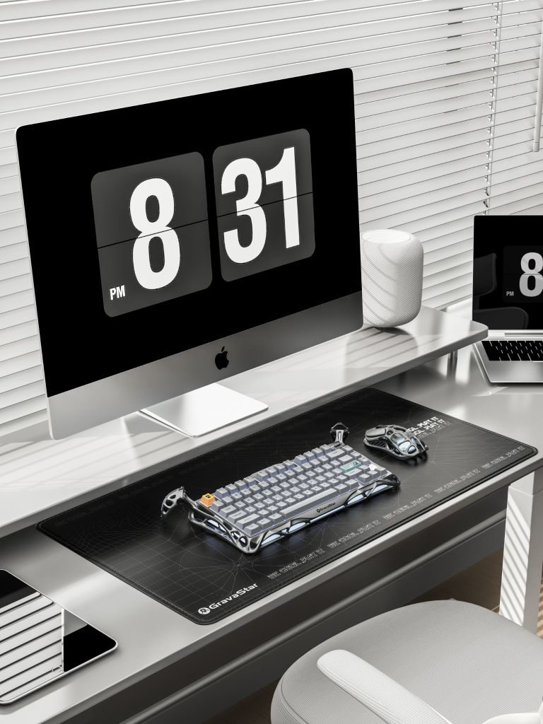 Bàn phím Gaming Gravastar Mercury K1 Pro - Concrete Gray