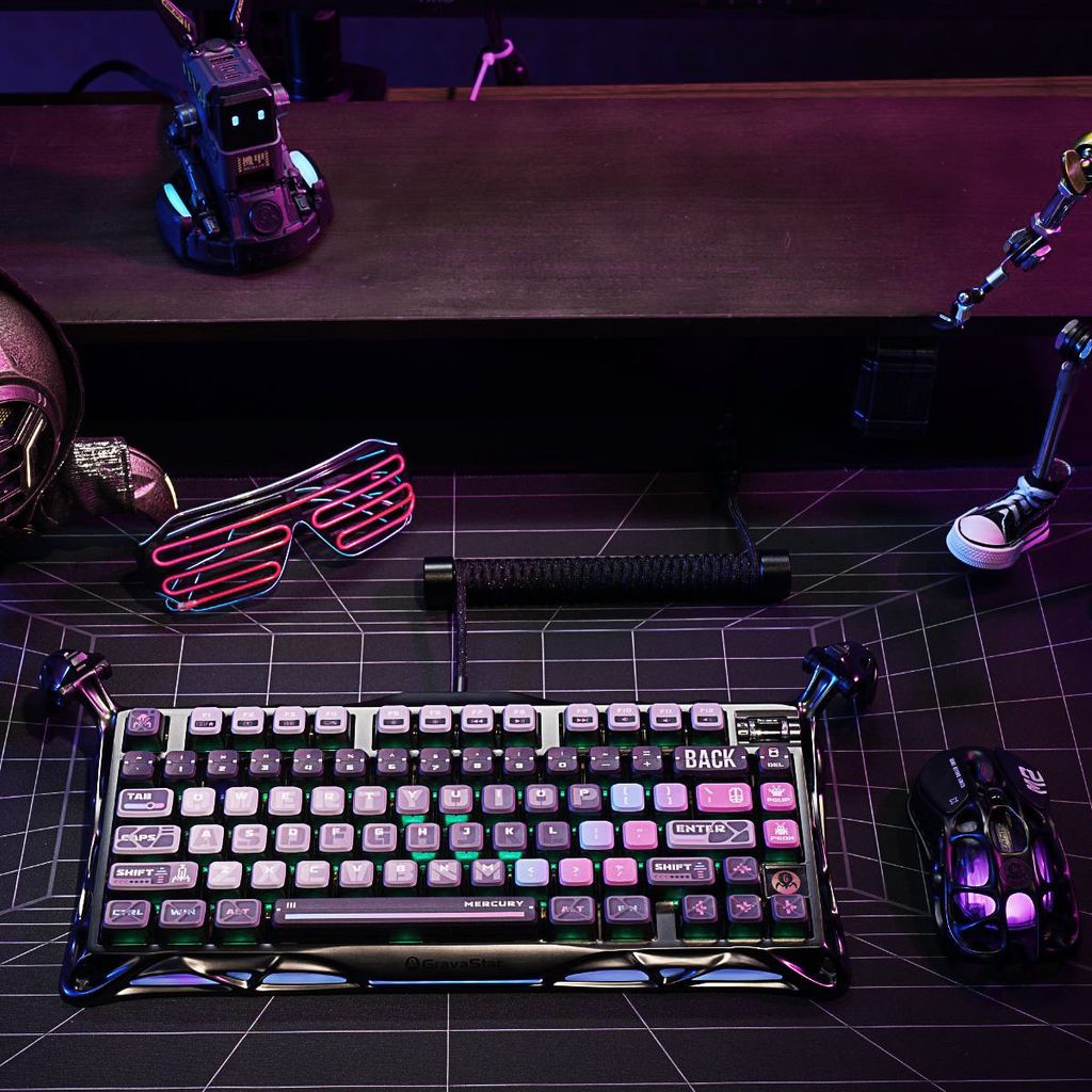 Bàn phím Gaming Gravastar Mercury K1 Pro Special Edition - Cyberpunk