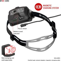 Đèn pin đội đầu Ledlenser HF8R Core Black