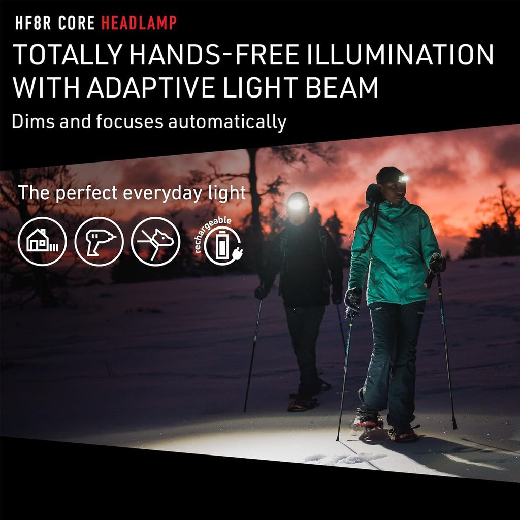 Đèn pin đội đầu Ledlenser HF8R Core Black