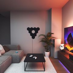 Đèn thông minh Nanoleaf Ultra Black Shapes Lục Giác 3 ô đèn (bộ mở rộng)