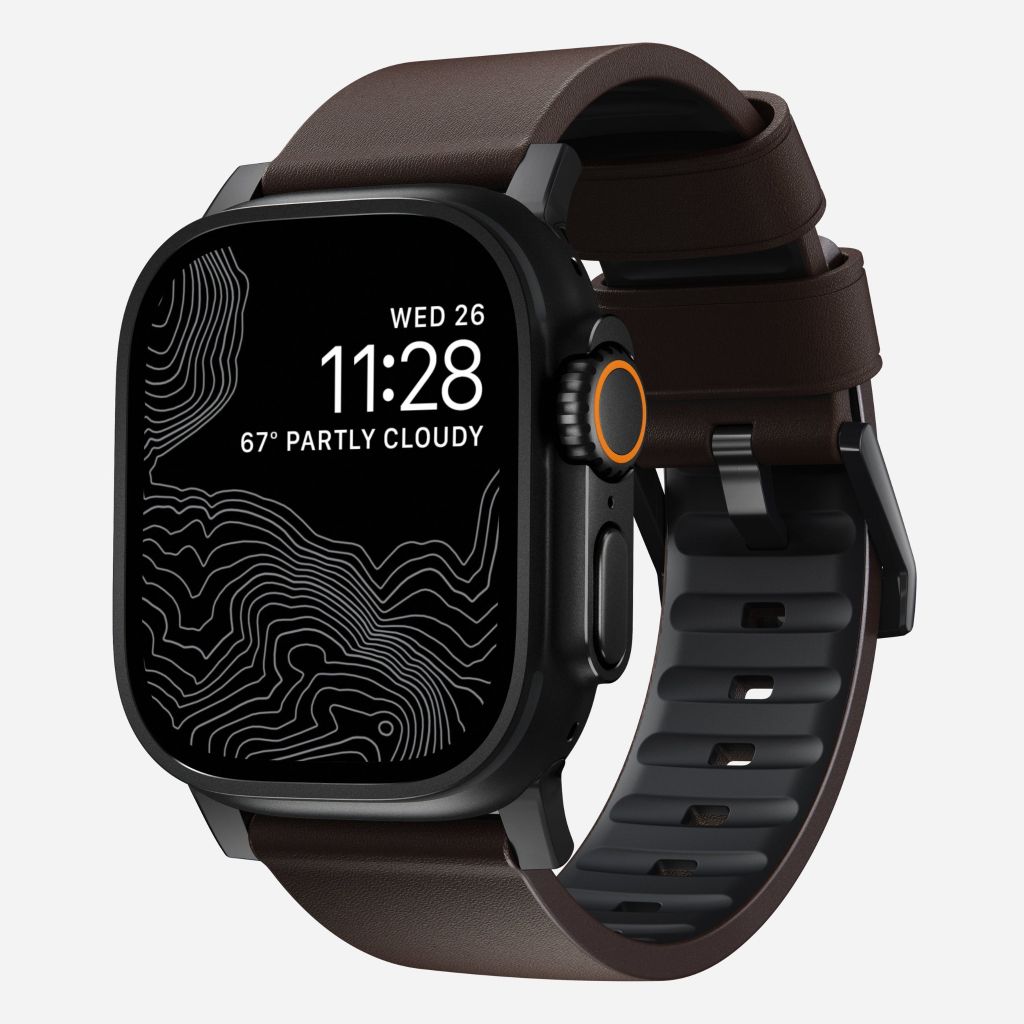 Dây đeo Nomad Active Leather cho Apple Watch Series (Ultra/41/42/46mm)