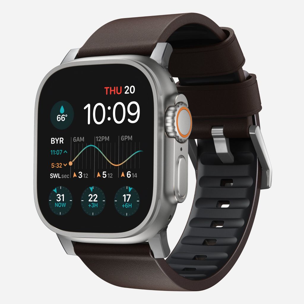 Dây đeo Nomad Active Leather cho Apple Watch Series (Ultra/41/42/46mm)