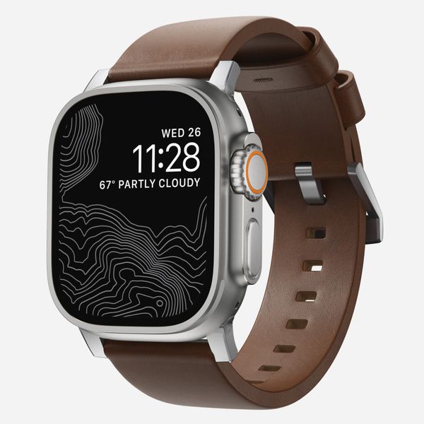 Dây đeo Nomad Modern Band cho Apple Watch Series (Ultra/41/42/46mm) - Da Nomad