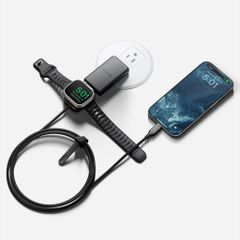 Cáp sạc nhanh Nomad USB-C tích hợp sạc Apple Watch