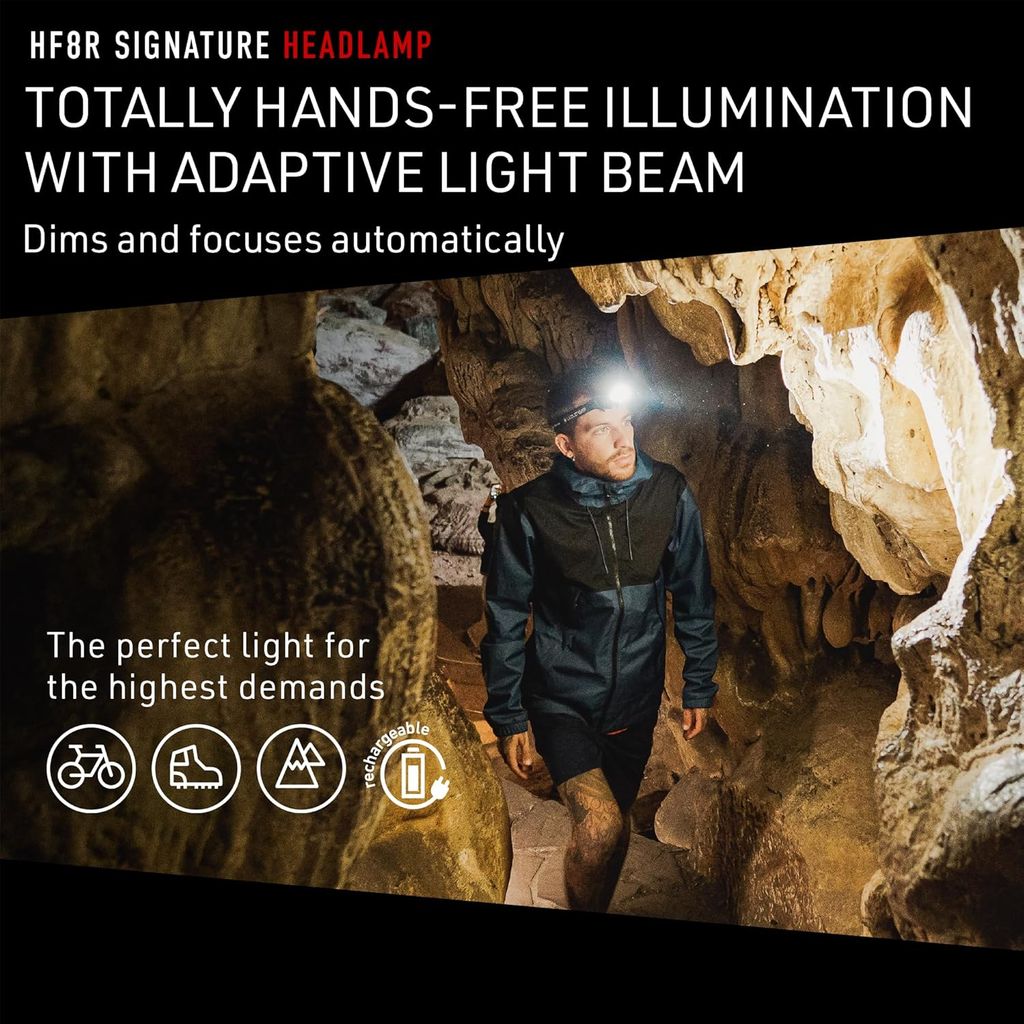 Đèn pin đội đầu Ledlenser HF8R Signature Black