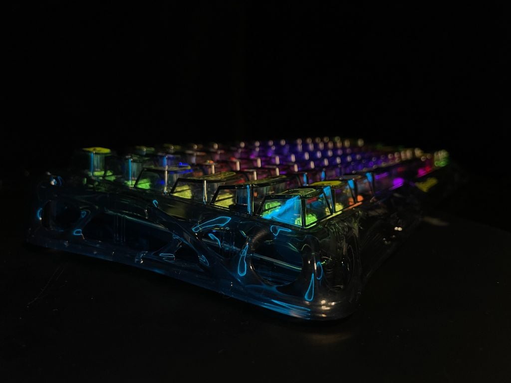 Bàn phím Gaming Gravastar Mercury K1 Lite - Transparent Black