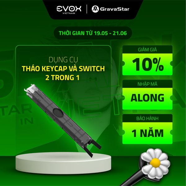 Dụng Cụ Tháo Keycap & Switch 2 Trong 1 GravaStar