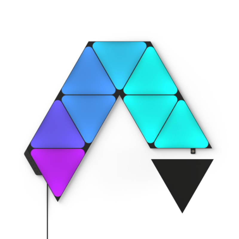 Đèn thông minh Nanoleaf Ultra Black Shapes Tam Giác 9 ô đèn (bộ khởi động)