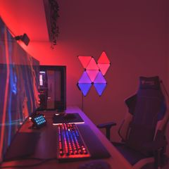 Đèn thông minh Nanoleaf Ultra Black Shapes Tam Giác 3 ô đèn (bộ mở rộng)