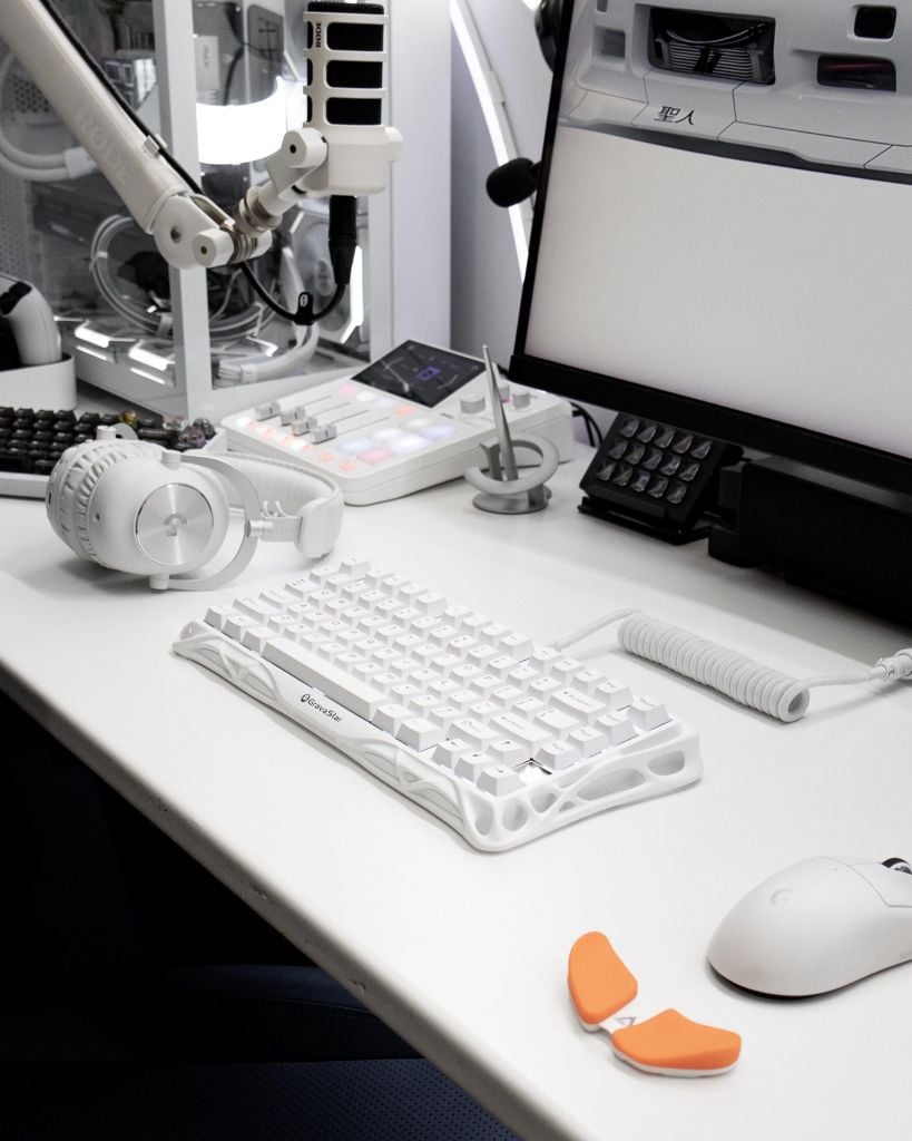 Bàn phím Gaming Mercury Gravastar K1 Lite - Snow White