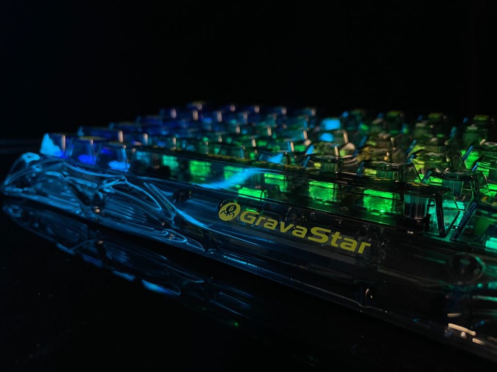 Bàn phím Gaming Gravastar Mercury K1 Lite - Transparent Black
