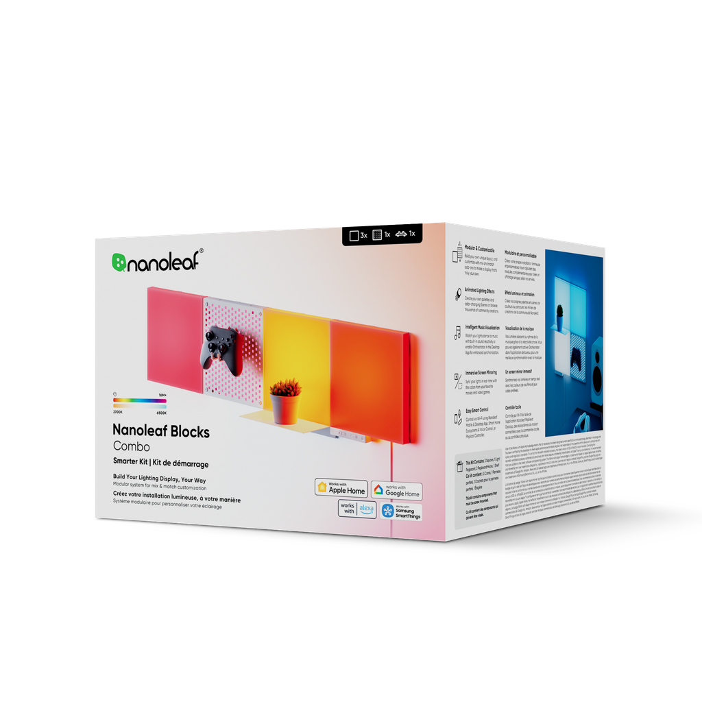 Khối đèn thông minh Nanoleaf Blocks Combo Lite (bộ khởi động) - EU