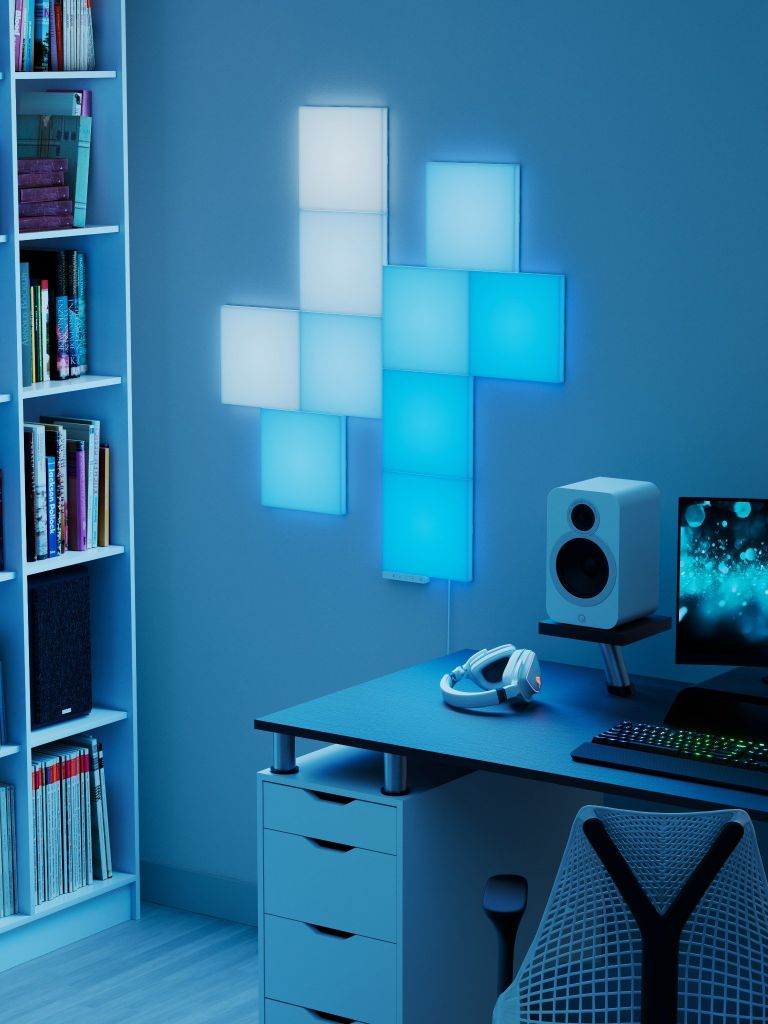 Khối đèn thông minh Nanoleaf Blocks Big Squares 6 ô đèn (bộ khởi động) - EU