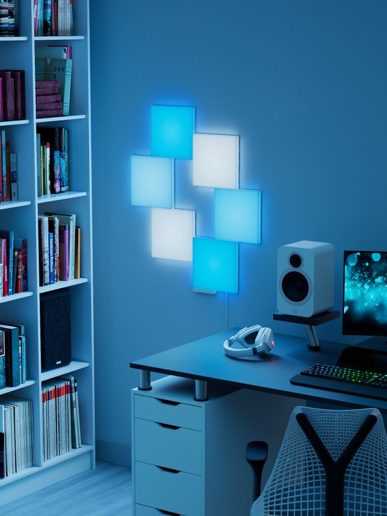 Khối đèn thông minh Nanoleaf Blocks Big Squares 6 ô đèn (bộ khởi động) - EU