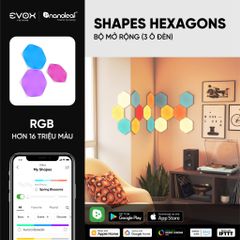 Đèn thông minh Nanoleaf Shapes Lục Giác 3 ô đèn (bộ mở rộng)