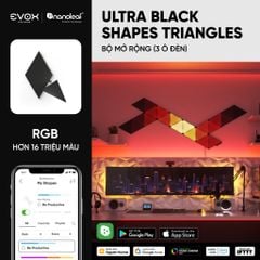 Đèn thông minh Nanoleaf Ultra Black Shapes Tam Giác 3 ô đèn (bộ mở rộng)