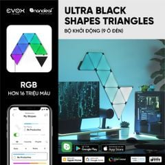 Đèn thông minh Nanoleaf Ultra Black Shapes Tam Giác 9 ô đèn (bộ khởi động)
