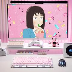 Bàn phím Gaming Gravastar Mercury K1 Special Edition - Sakura Pink