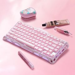 Bàn phím Gaming Gravastar Mercury K1 Special Edition - Sakura Pink