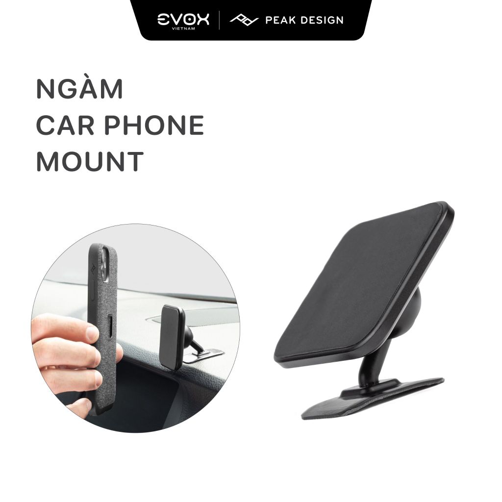 Ngàm Peak Design Car Mount - VHB Version 2
