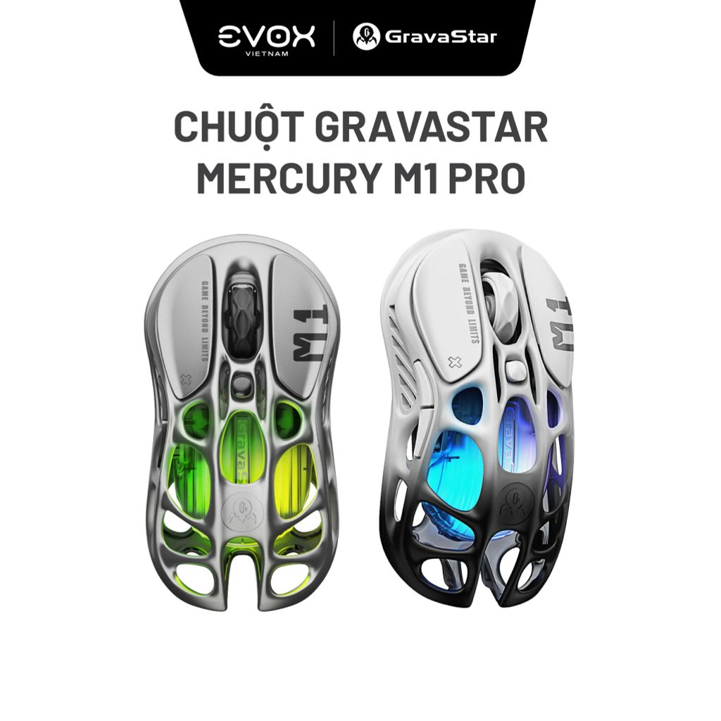 Chuột không dây Gaming GravaStar Mercury M1 Pro