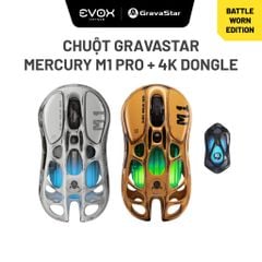 Chuột không dây Gaming GravaStar Mercury M1 Pro Battle Worn Edition