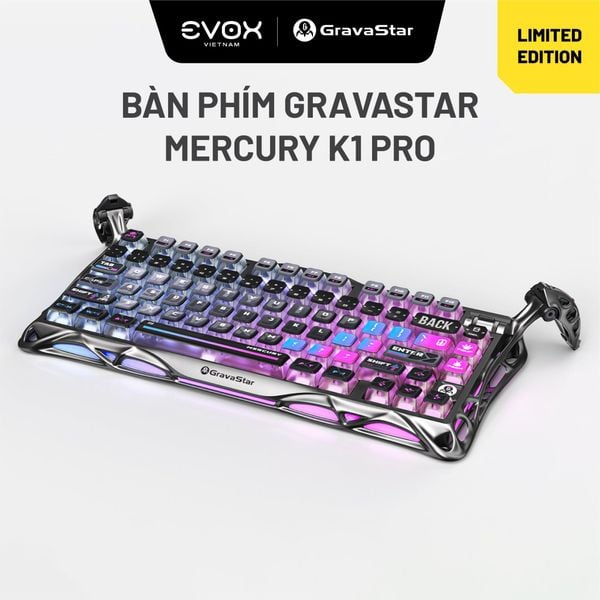 Bàn phím Gaming Gravastar Mercury K1 Pro Special Edition - Cyberpunk