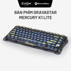 Bàn phím Gaming Gravastar Mercury K1 Lite - Transparent Black