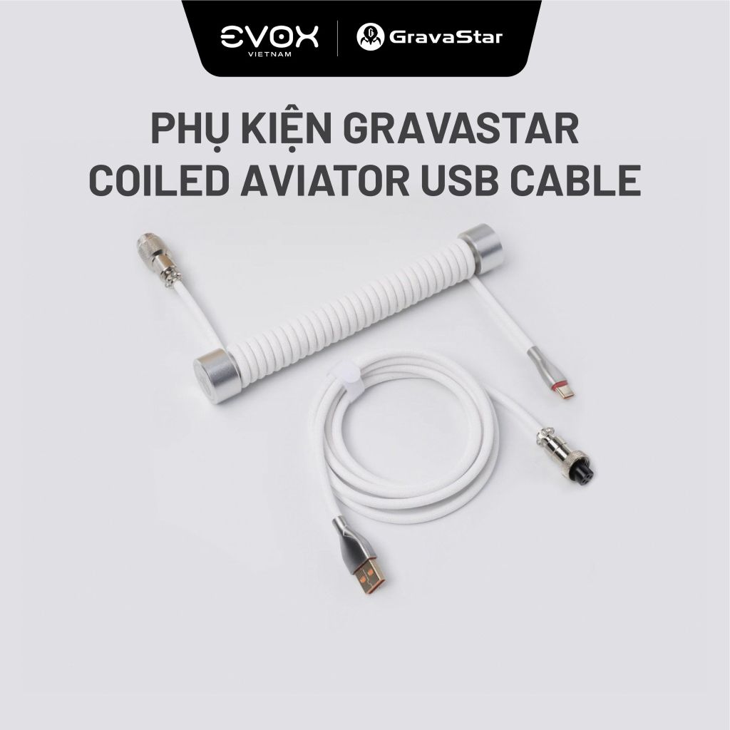 Cáp USB Dạng Xoắn GravaStar Coiled Aviator