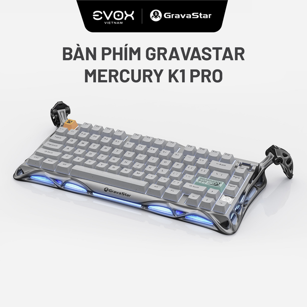 Bàn phím Gaming Gravastar Mercury K1 Pro - Concrete Gray