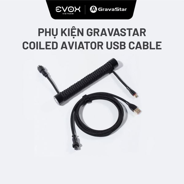 Cáp USB Dạng Xoắn GravaStar Coiled Aviator