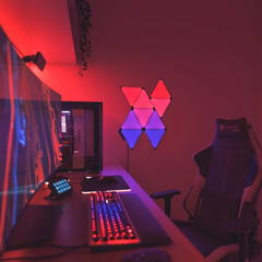 Đèn thông minh Nanoleaf Ultra Black Shapes Tam Giác Mini 10 ô đèn (bộ khởi động)