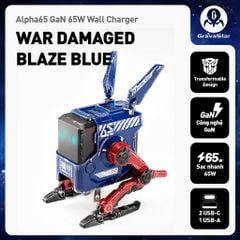 Củ sạc nhanh GravaStar Alpha65 (GAN 65W) Blaze Blue