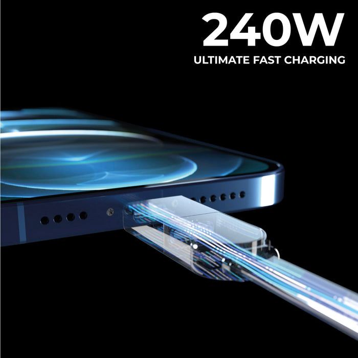 Cáp sạc móc khóa đa năng 4 trong 1 Rolling Square inCharge XS 240W