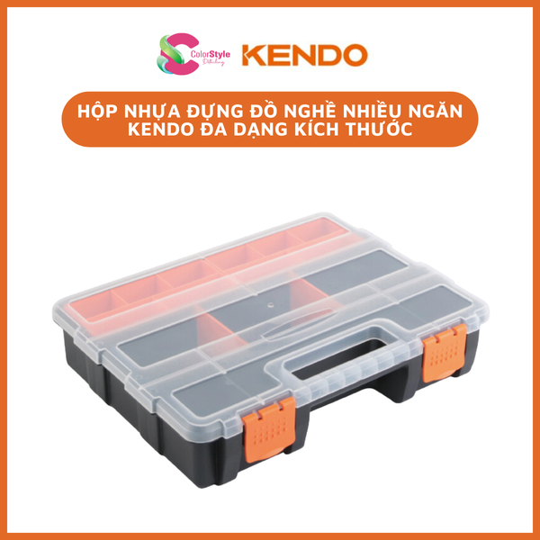  Hộp nhựa đựng đồ nghề nhiều ngăn Kendo đa dạng kích thước 