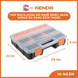  Hộp nhựa đựng đồ nghề nhiều ngăn Kendo đa dạng kích thước 