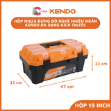  Hộp nhựa đựng đồ nghề nhiều ngăn Kendo đa dạng kích thước 