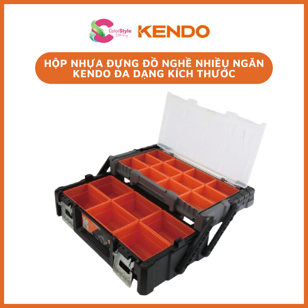  Hộp nhựa đựng đồ nghề nhiều ngăn Kendo đa dạng kích thước 