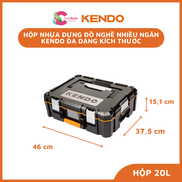  Hộp nhựa đựng đồ nghề nhiều ngăn Kendo đa dạng kích thước 