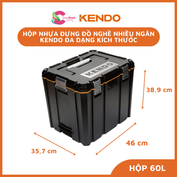  Hộp nhựa đựng đồ nghề nhiều ngăn Kendo đa dạng kích thước 