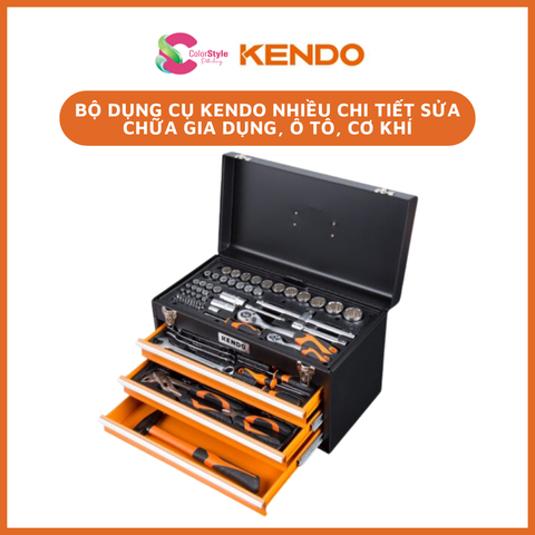  Bộ dụng cụ sửa chữa gia dụng, ô tô, cơ khí Kendo nhiều chi tiết 