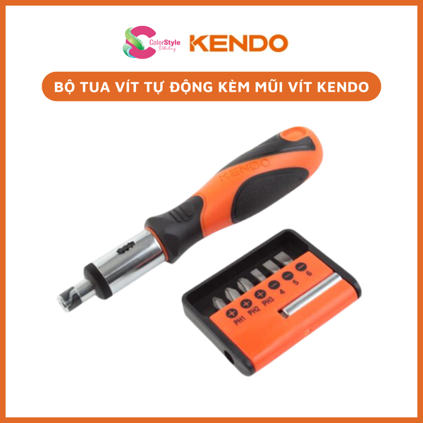  Bộ tua vít tự động kèm mũi vít Kendo 