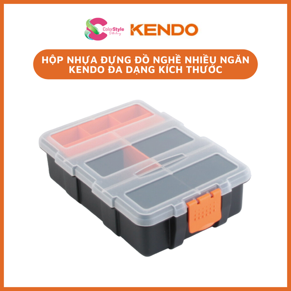  Hộp nhựa đựng đồ nghề nhiều ngăn Kendo đa dạng kích thước 